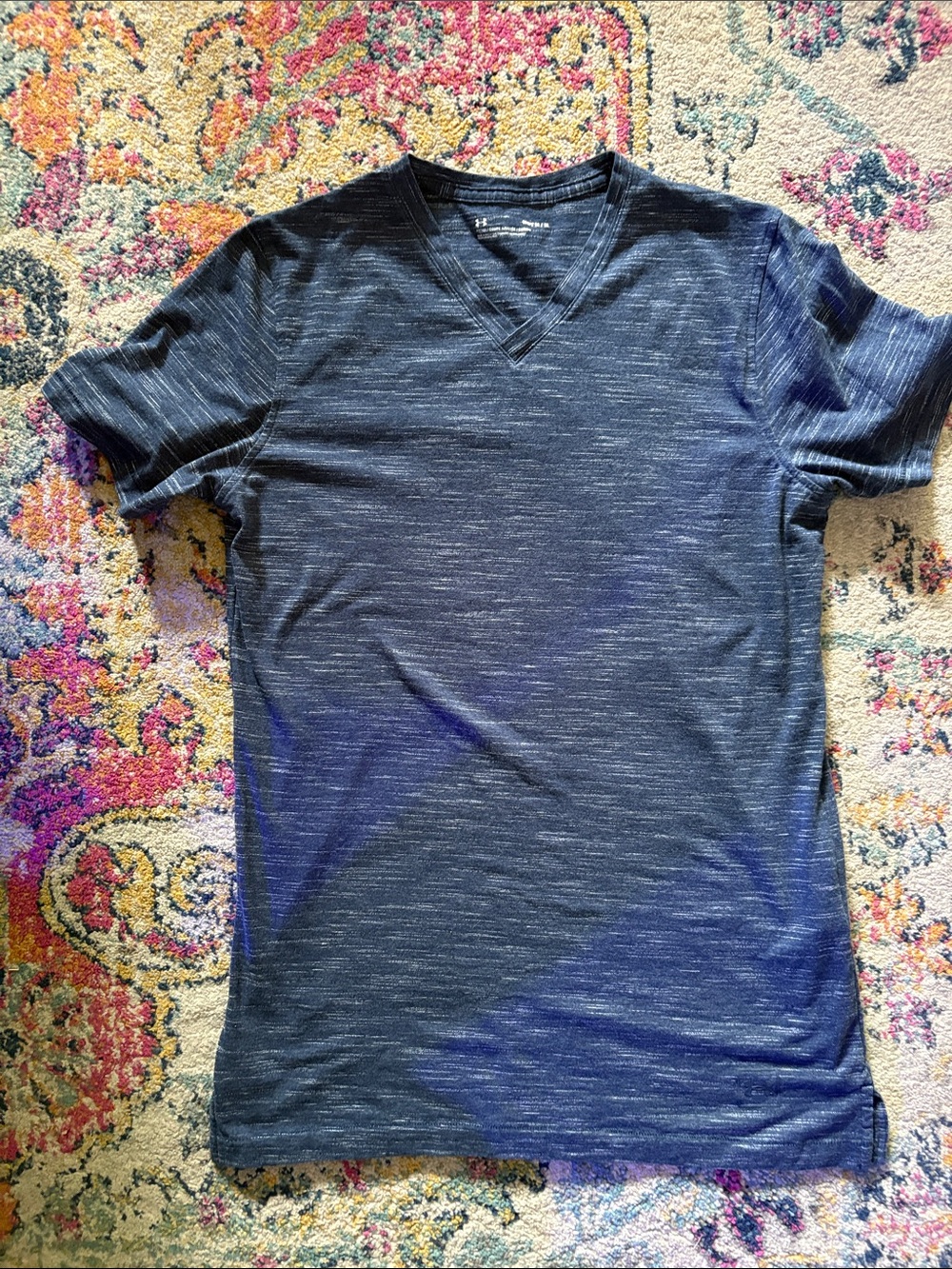 UnderArmour Men’s Fitted Tee Blue Heather Size Medium